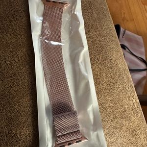 Rose colored adjustable Apple Watch Band
